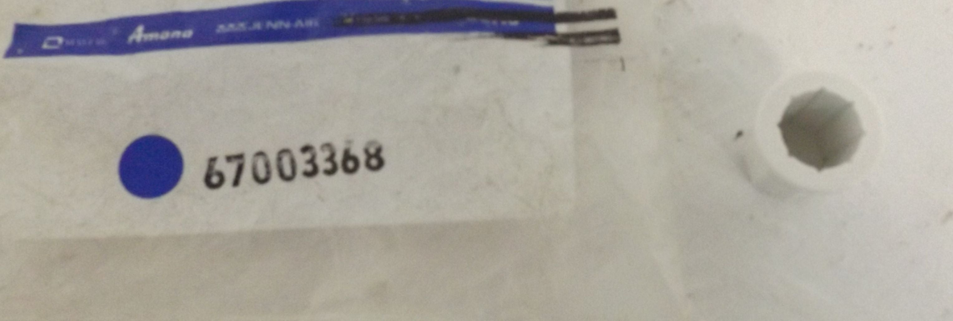 Whirlpool Refrigerator 67003368 Bushing, (White) Whirlpool Refrigerator 67003368 Bushing, (White)